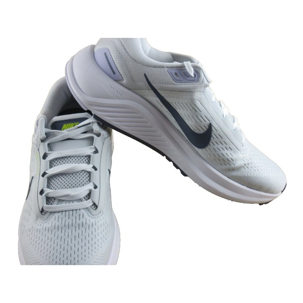 Nike Women's Air Zoom Structure 24 Running Shoes Platinum White Blue Sizes NIB - Picture 4 of 7
